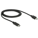 Καλώδιο USB Delock Type-C -> Mini-B M/M 0.50m Black
