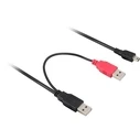 Καλώδιο USB Delock USB Y-cable 2x A -> Mini-B M/M 1.00m