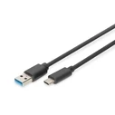 Καλώδιο USB Digitus USB 3.0 Type-C -A M/M 1.0m, Black