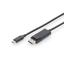 Καλώδιο USB Digitus Type-C Type-C -DP 32,4GB M/M 2.0m, Black