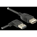 Καλώδιο USB Delock USB Verl.A -> A M/F 1.00m 90° sw Easy USB