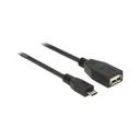 Καλώδιο USB Delock USB A -> Micro-B OTG F/M 0.50m sw