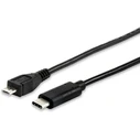 Καλώδιο USB Equip Type-C 2.0 -> micro B M/M 1.00m Black Polybag