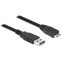 Καλώδιο USB Delock USB USB3.0 A -> Micro-B M/M 1.50m schw