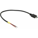 Καλώδιο USB Delock USB Mikro-B St -> 2x offene Kabelenden Strom 0.2m
