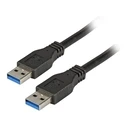 Καλώδιο USB EFB USB3.0 A-A,M/M,1,0m,Black,Premium