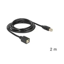 Καλώδιο USB Delock USB Verl.B -> B M/F 2.00m sw