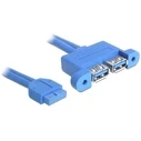Καλώδιο USB Delock USB3.0 Pinheader 19pin -> 2x A F/F 0.4