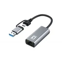 Κάρτα Δικτύου USB LevelOne Type-C + USB-A -> RJ45 10/100/1000/2500 gr