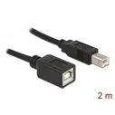 Καλώδιο USB Delock USB Verl.B -> B M/F 2.00m sw