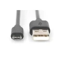 Καλώδιο USB Digitus USB 2.0 Typ A -mikro B M/M 1.0m, Black
