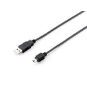 Καλώδιο USB Equip USB-A 2.0 -> mini B M/M 1.80m Black Polybag