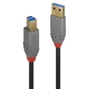 Καλώδιο USB Lindy 3.2 Typ A/B Anthra Line M/M 5m
