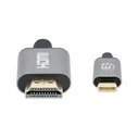 Καλώδιο HDMI Manhattan 4K@60Hz Type-C to male/male 2m