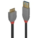 Καλώδιο USB Lindy 3.0 Typ A/Micro-B Anthra Line M/M 3m