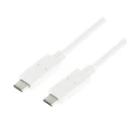 Καλώδιο USB Logilink 4 Type-C Gen3x2, E-mark, 8K, White