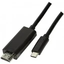 Καλώδιο HDMI Logilink Type-C 3.2 Gen1 to HDMI-A 4K/60 Hz, schw. 1,8m