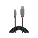 Καλώδιο USB Lindy 2.0 Typ A/Mini-B Anthra Line M/M 5m