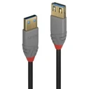 Καλώδιο USB Lindy 3.0 extension Typ A/A Anthra Line M/F 0.5m