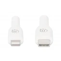 Καλώδιο USB Manhattan Type-C to Lightning 1m White