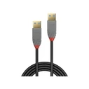 Καλώδιο USB Lindy 3.0 Typ A/A Anthra Line M/M 1m