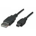 Καλώδιο USB Manhattan A -> mini B M/M 1.80m Black