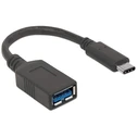 Αντάπτορας USB Manhattan Type-C C-connector - A-socket 12cm USB 3.1 Gen1