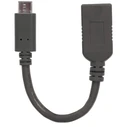 Αντάπτορας USB Manhattan Type-C C-connector - A-socket 12cm USB 3.1 Gen1
