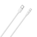 Καλώδιο USB Realpower charging/data Type-C to Lightning 2m White MFI 3A