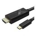 Καλώδιο HDMI Techly Adapter Type-C M to HDMI M 2.0 4K, Black 5m
