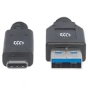 Καλώδιο USB Manhattan 3.1 Gen1 C-connector/A-connector 2m Black
