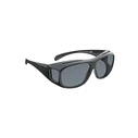 WEDO Over-Glasses Sunglasses for Drivers / Eyeglass Wearers, Black, incl. Case (Model 27148599, SKU 536530)