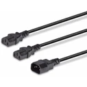 Καλώδιο Τροφοδοσίας Lindy - power splitter - IEC 60320 C14 to power IEC 60320 C13 - 1 m