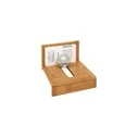 WEDO Business Card Holder with Steel Ball, Bamboo