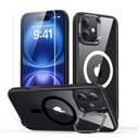 ESR Classic Hybrid Kickstand Halolock MagSafe & Tempered Glass Apple iPhone 16 Clear/black