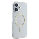 Guess GUHMP16SHFGERET Apple iPhone 16 hardcase IML Glitter Circle MagSafe transparent