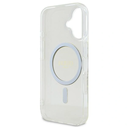 Guess GUHMP16SHFGERET Apple iPhone 16 hardcase IML Glitter Circle MagSafe transparent