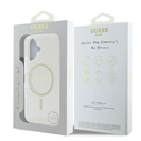 Guess GUHMP16SHFGERET Apple iPhone 16 hardcase IML Glitter Circle MagSafe transparent