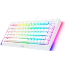 Gaming Πληκτρολόγιο Ενσύρματο Razer BLACKWIDOW V4 75% White - Mechanical RGB Gaming - Hot-Swappable - Orange Tactile