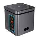 BlitzWolf Wireless Charger (Qi Pad) GaN with 1 x USB-A and 3 x USB-C 105W Black (BW-i113)