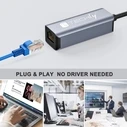 Αντάπτορας Ασύρματου Δικτύου USB Techly USB 3.1 Type-C to RJ45