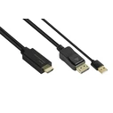 Καλώδιο HDMI Good Connections HDMI2.0b-St.-DP1.2-St. 2m
