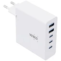 Φορτιστής Πρίζας Verico MOJO GaN 140W PD, 5-Port (USB-A & USB-C) WH retail