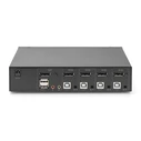KVM Switch Digitus, 4K60HZ, 4x1 DP in, 1x DP USB out