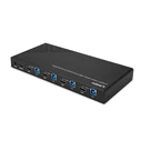 KVM Switch Lindy HDMI 4K60,USB3.0 & Audio 4Port
