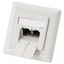 Αξεσουάρ Δικτύου EFB Cat.6 250MHz top/bottom,flush-mounted,2xRJ45,White