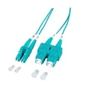 Καλώδιο Οπτικής Ίνας EFB Duplex Jumper LC-SC 50/125, OM3, LSZH, aqua, 1.2mm, 5m