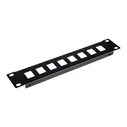 Patch Panel Equip 10" with Keystone Montage 1U, Black