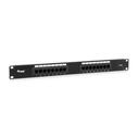 Patch Panel Equip 16x RJ45 Cat5e 19" 1HE unshieldedt Black