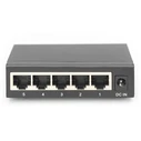 Network Switch Digitus 5-Port Gigabit Unmanaged Metallschw